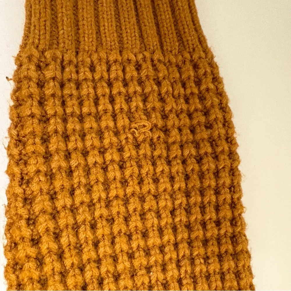 Modcloth cowlneck chunky sweater mustard yellow fall cozy versitile soft autumn - Picture 9 of 10